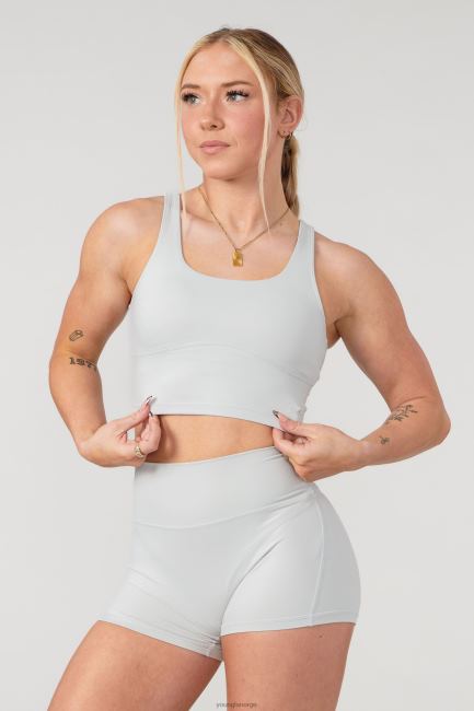 YoungLA kvinner w309 sports-bh i nivå opp klær H4N2T1001 saftig grå