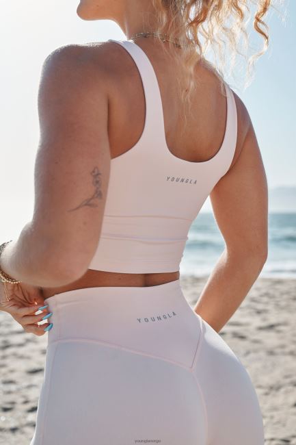 YoungLA kvinner w309 sports-bh i nivå opp klær H4N2T1001 saftig grå