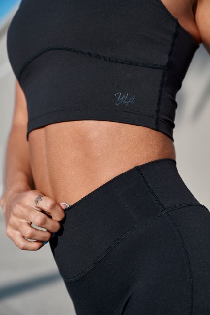 YoungLA kvinner w309 sports-bh i nivå opp klær H4N2T1001 saftig grå