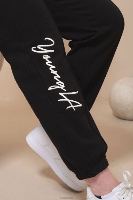YoungLA kvinner w202 script joggers 2.0 klær H4N2T1133 svart