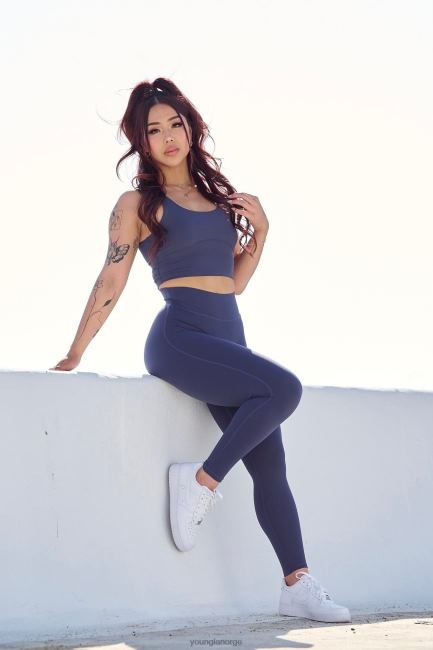 YoungLA kvinner w209 level up leggings klær H4N2T1128 lotus rosa