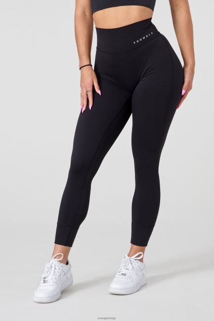 YoungLA kvinner w212 progress leggings klær H4N2T1151 svart