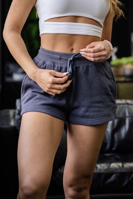 YoungLA kvinner w101 - hverdagsshorts klær H4N2T1106 støvete lilla