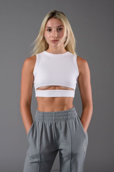 YoungLA kvinner w302 sash tank topp klær H4N2T1041 lett taupe