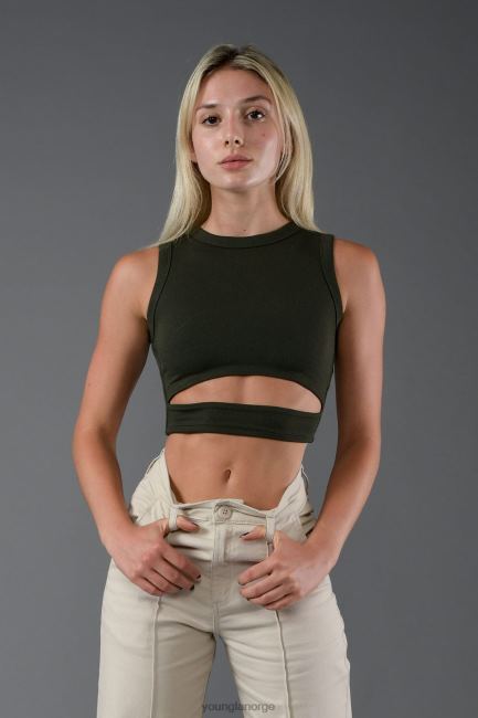 YoungLA kvinner w302 sash tank topp klær H4N2T1042 hvit