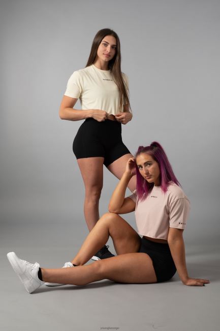 YoungLA kvinner w403 etablert cropped t-skjorte klær H4N2T1024 kaldt skum