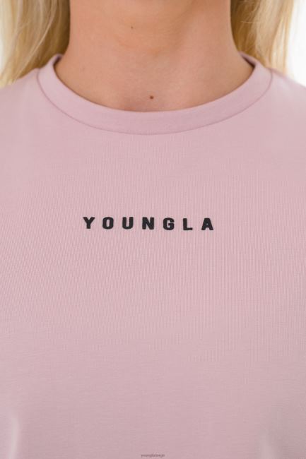 YoungLA kvinner w403 etablert cropped t-skjorte klær H4N2T1026 pistasjgrønn