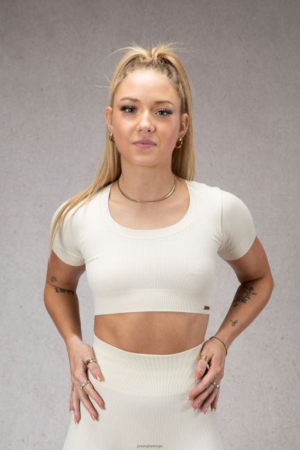 YoungLA kvinner w405 confidence kortermet klær H4N2T1073 bjørk