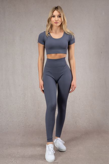 YoungLA kvinner w405 confidence kortermet klær H4N2T1074 svart