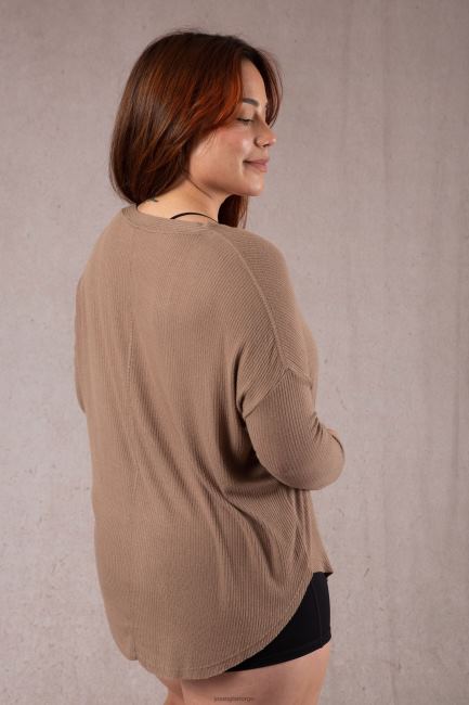 YoungLA kvinner w415 kafé cardigan klær H4N2T1196 sølv sky