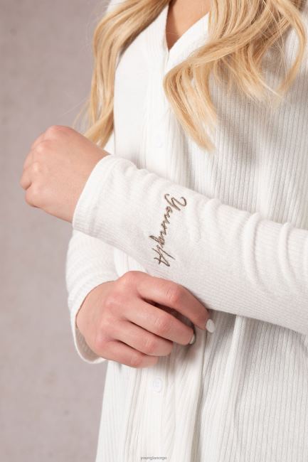 YoungLA kvinner w415 kafé cardigan klær H4N2T1196 sølv sky