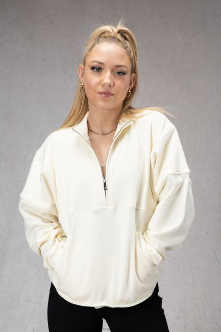 YoungLA kvinner w504 throwback genser klær H4N2T1181 off-white