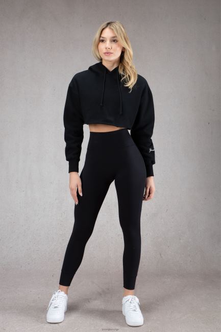 YoungLA kvinner w508 perfekt cropped hettegenser klær H4N2T1172 lett taupe