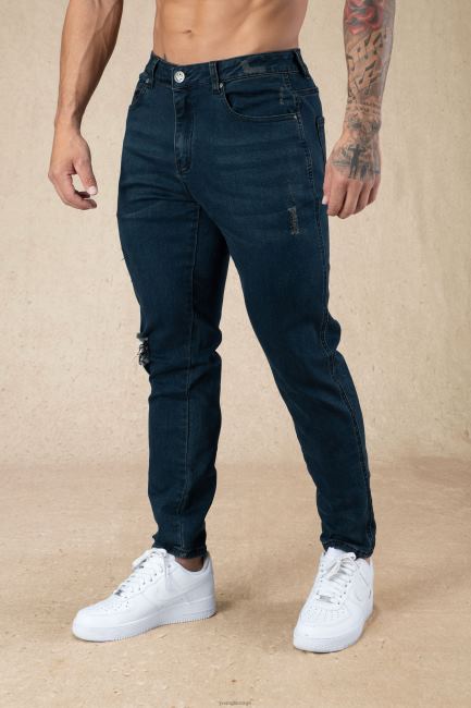 YoungLA menn 607 skreddersydde jeans med slim fit klær H4N2T746 svart vask