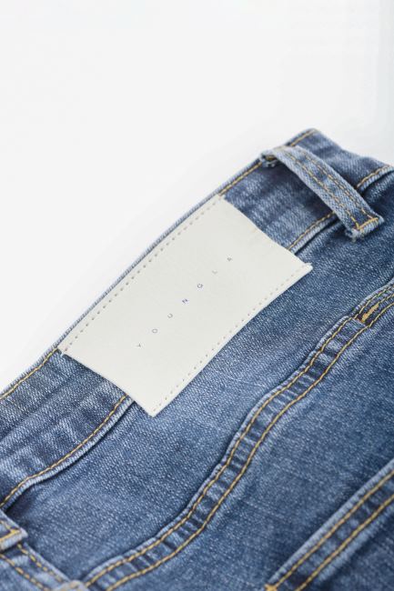 YoungLA menn 607 skreddersydde jeans med slim fit klær H4N2T748 marine vask