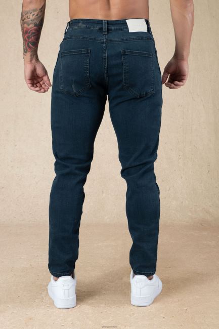 YoungLA menn 607 skreddersydde jeans med slim fit klær H4N2T748 marine vask