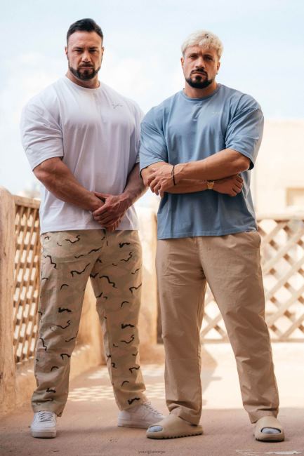 YoungLA menn 201 off the grid bukser klær H4N2T921 kaki