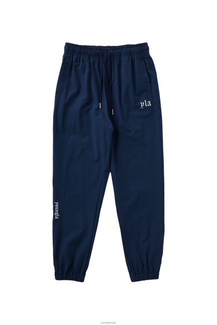 YoungLA menn 214 uanstrengte joggere i nylon klær H4N2T855 marinen
