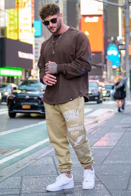 YoungLA menn 233 de udødelige joggere faller 22\" klær H4N2T849 skognatt