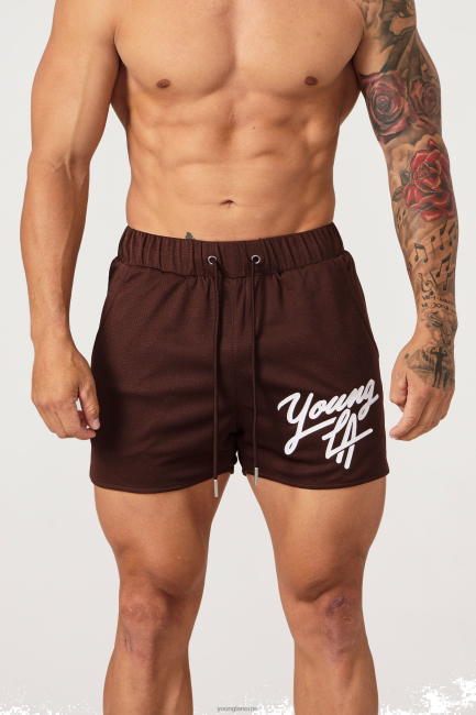 YoungLA menn 104 eldre shorts klær H4N2T514 brun