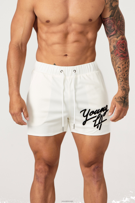 YoungLA menn 104 eldre shorts klær H4N2T518 off-white