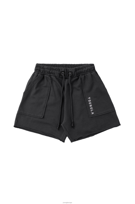YoungLA menn 106 vintage korte shorts klær H4N2T623 kullvask