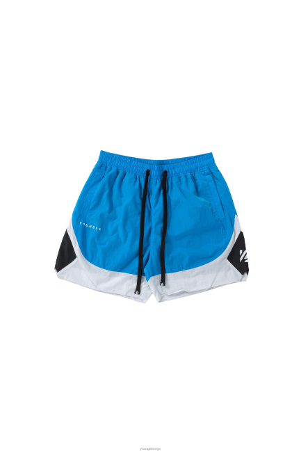YoungLA menn 109 retro shorts klær H4N2T596 blå/grå