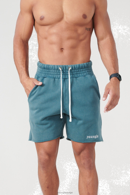 YoungLA menn 110 san diego frottéshorts klær H4N2T542 blågrønn vask