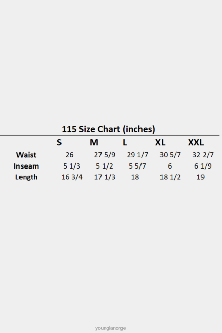 YoungLA menn 115 signaturshorts klær H4N2T585 off-white