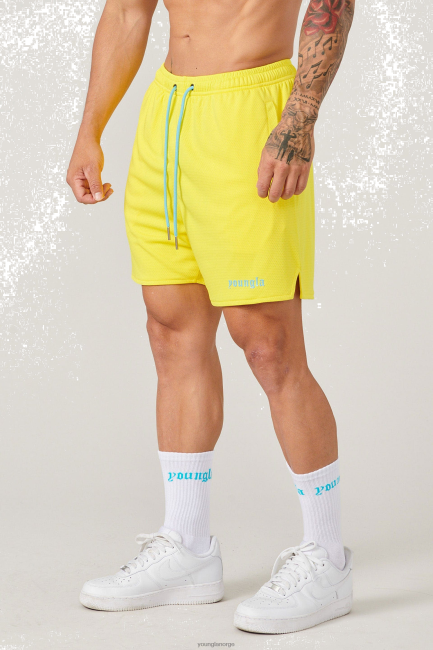 YoungLA menn 134 sett med shorts og sokker til spilletid klær H4N2T500 gul