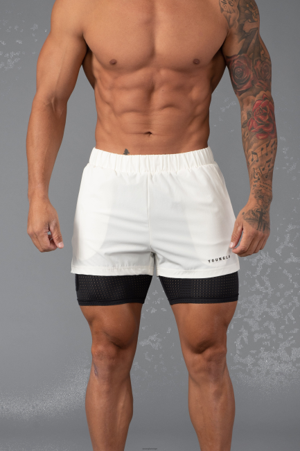 YoungLA menn 144 peak velocity kompresjonshorts klær H4N2T678 off-white