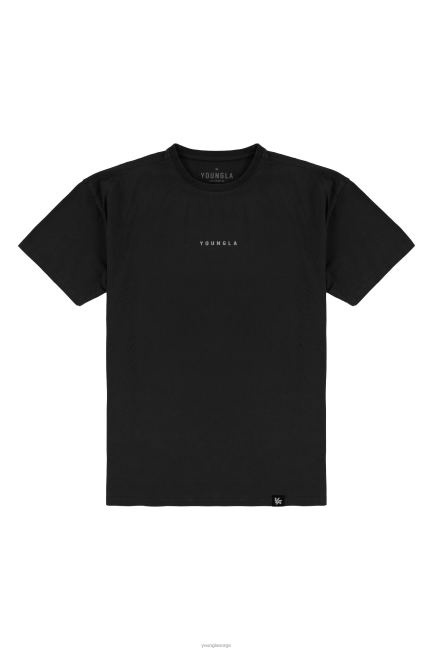 YoungLA menn 401 essensielle jacked t-skjorter klær H4N2T134 svart vask