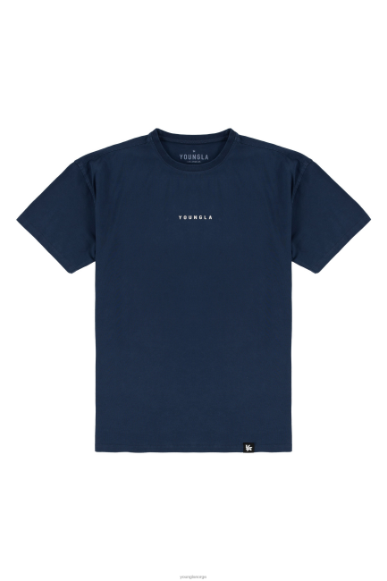 YoungLA menn 401 essensielle jacked t-skjorter klær H4N2T137 marine vask