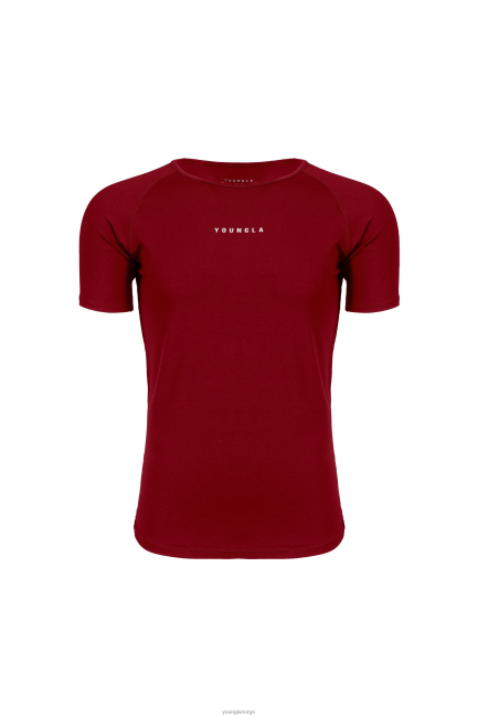 YoungLA menn 403 elite tees klær H4N2T422 burgunder