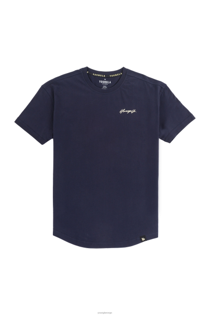 YoungLA menn 408 selvbiografi-t-skjorter klær H4N2T214 marinen