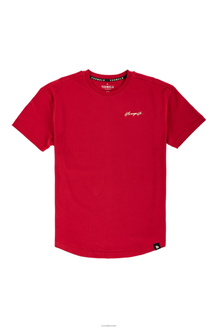 YoungLA menn 408 selvbiografi-t-skjorter klær H4N2T215 rød
