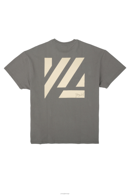 YoungLA menn 413 oversized blokkskjorter klær H4N2T260 koksgrå