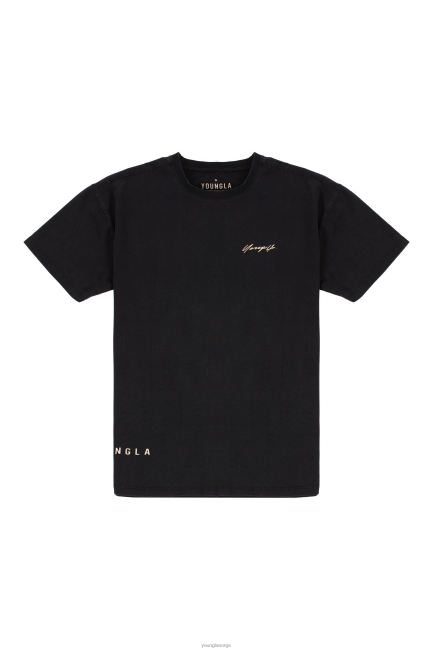 YoungLA menn 414 signatur-t-skjorter klær H4N2T288 svart vask