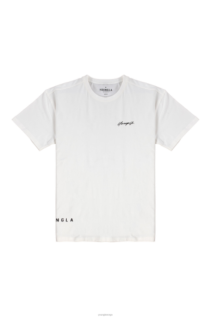 YoungLA menn 414 signatur-t-skjorter klær H4N2T291 hvit