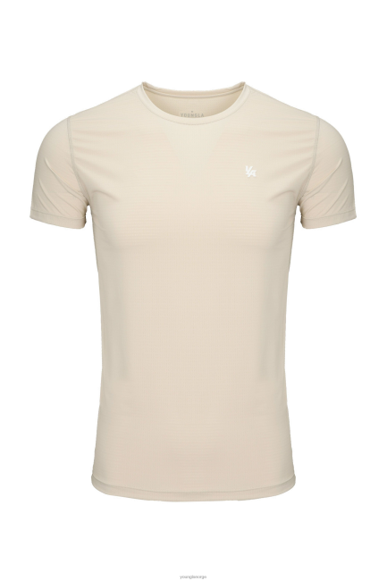 YoungLA menn 423 zephyr kompresjon kort ermet klær H4N2T142 beige