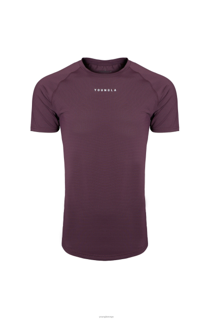 YoungLA menn 440 performance line kortermede skjorter klær H4N2T439 plomme