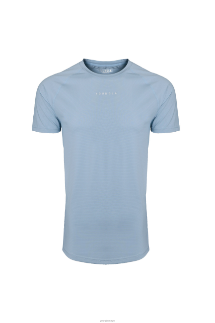 YoungLA menn 440 performance line kortermede skjorter klær H4N2T443 himmelblå