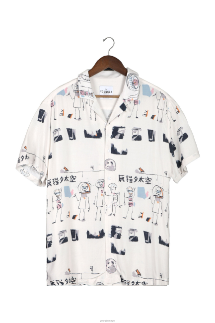 YoungLA menn 445 cabo vibez skjorter trykt klær H4N2T315 barn i verdensrommet