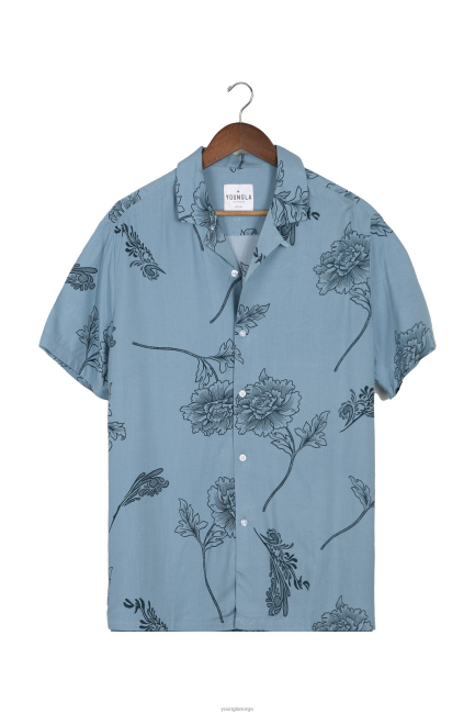 YoungLA menn 445 cabo vibez skjorter trykt klær H4N2T318 sifi blomstrer