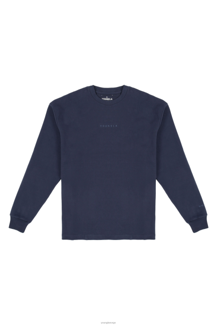 YoungLA menn 450 skyskum lange ermer klær H4N2T411 marinen