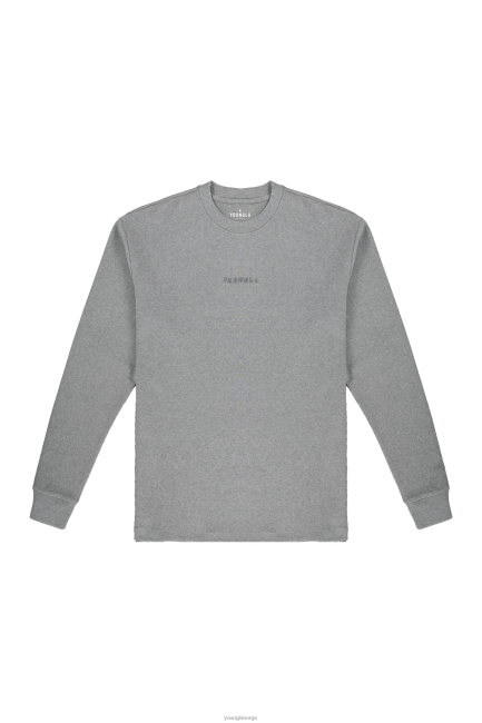 YoungLA menn 450 skyskum lange ermer klær H4N2T415 grå lyng