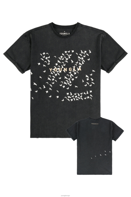 YoungLA menn 452 flokken tees klær H4N2T266 flokk blokk