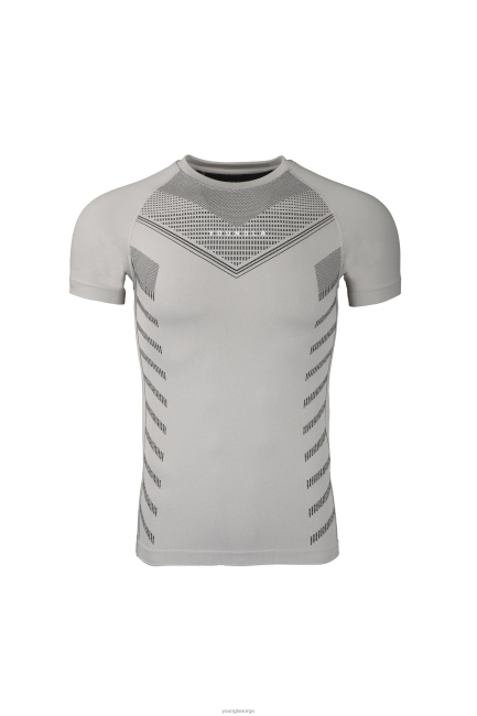 YoungLA menn 465 superhelt kompresjons-t-skjorter klær H4N2T123 sement