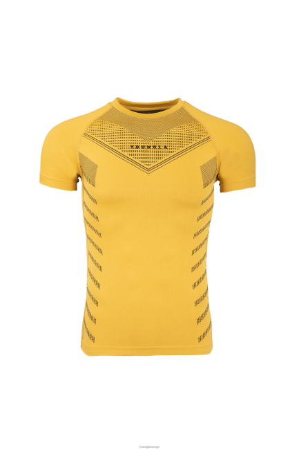 YoungLA menn 465 superhelt kompresjons-t-skjorter klær H4N2T127 gul