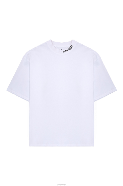 YoungLA menn 467 romerske t-skjorter klær H4N2T154 hvit